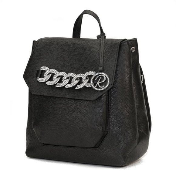 Raviani Black Pebble Grain Leather Backpack main image 2